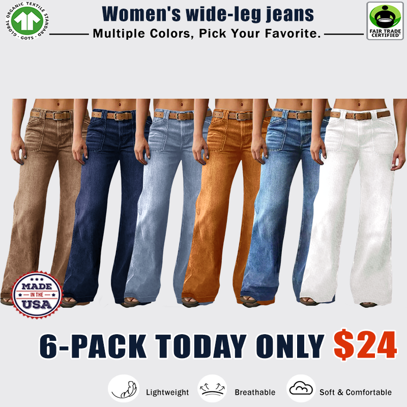 ⚡- Women's Loose Straight Leg Denim Jeans