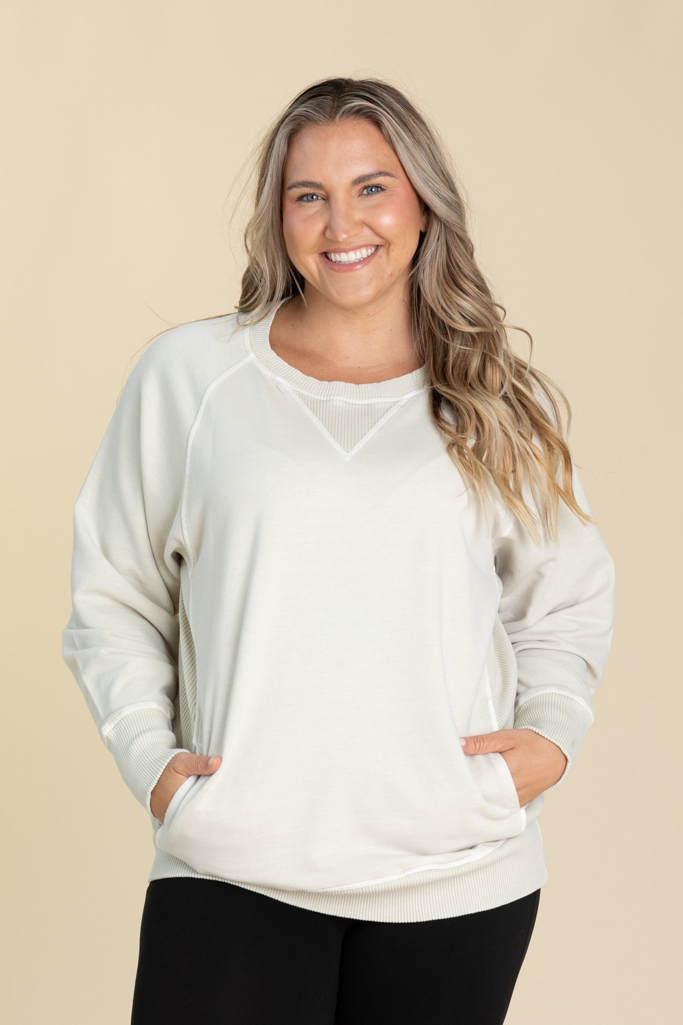 Pigment Dyed Sweatshirt With Pockets