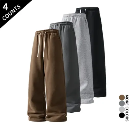 💥Fall New Arrival✈️Men Wide Leg Loose Fit Sweatpants