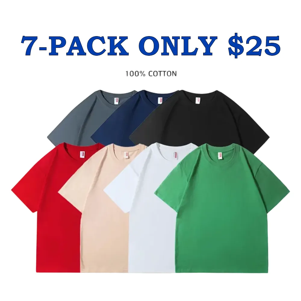 100% cotton Men's Slim Fit Crew Neck Casual T-Shirts