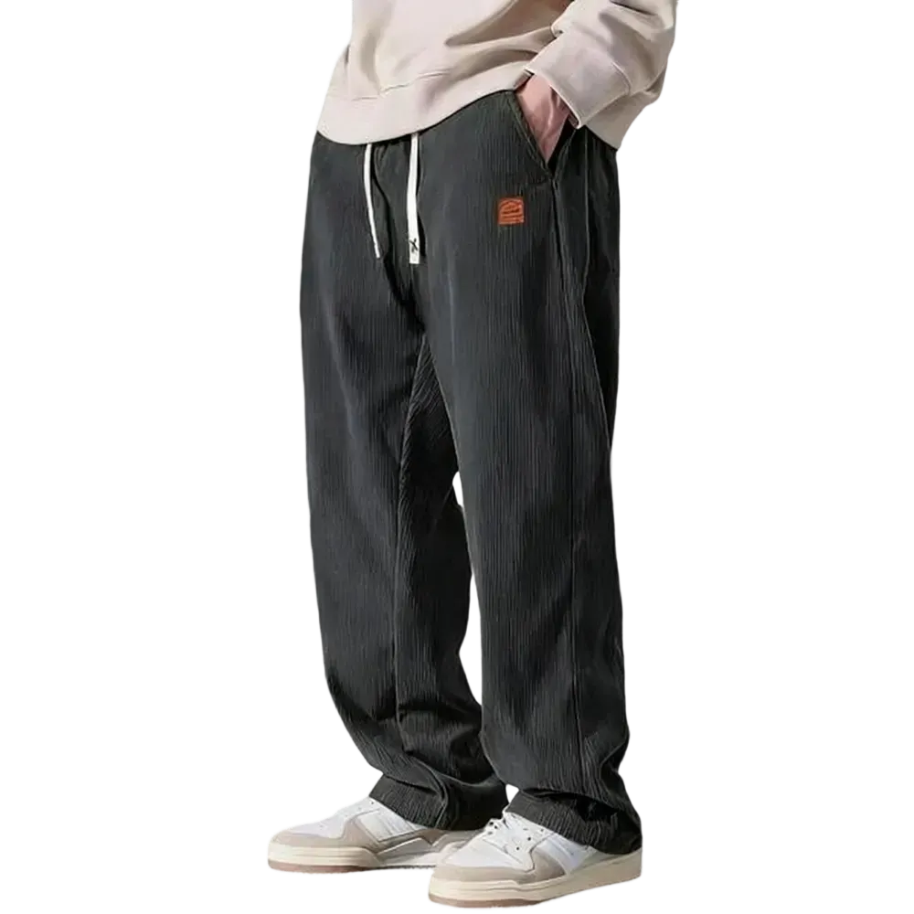 ⚡Men's Corduroy Straight-Leg Sweatpants Autumn New Arrival Loose Fit Wide-Leg Casual Pants⚡