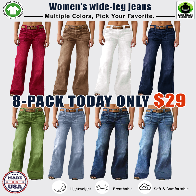 ⚡- Women's Loose Straight Leg Denim Jeans