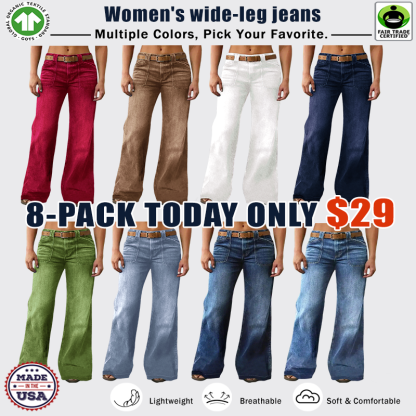 ⚡- Women's Loose Straight Leg Denim Jeans