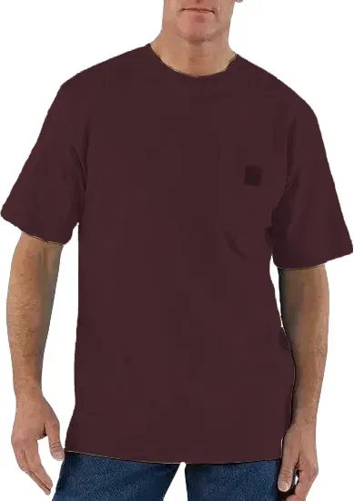 CHT Men's K87&K126 Workwear Loose Fit Heavyweight Short-Sleeve Pocket T-Shirt