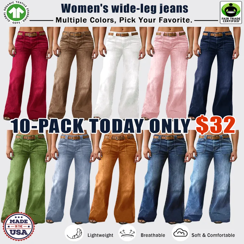 ⚡- Women's Loose Straight Leg Denim Jeans