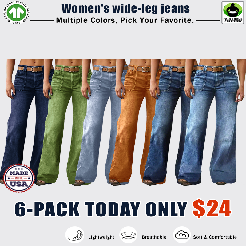 ⚡- Women's Loose Straight Leg Denim Jeans