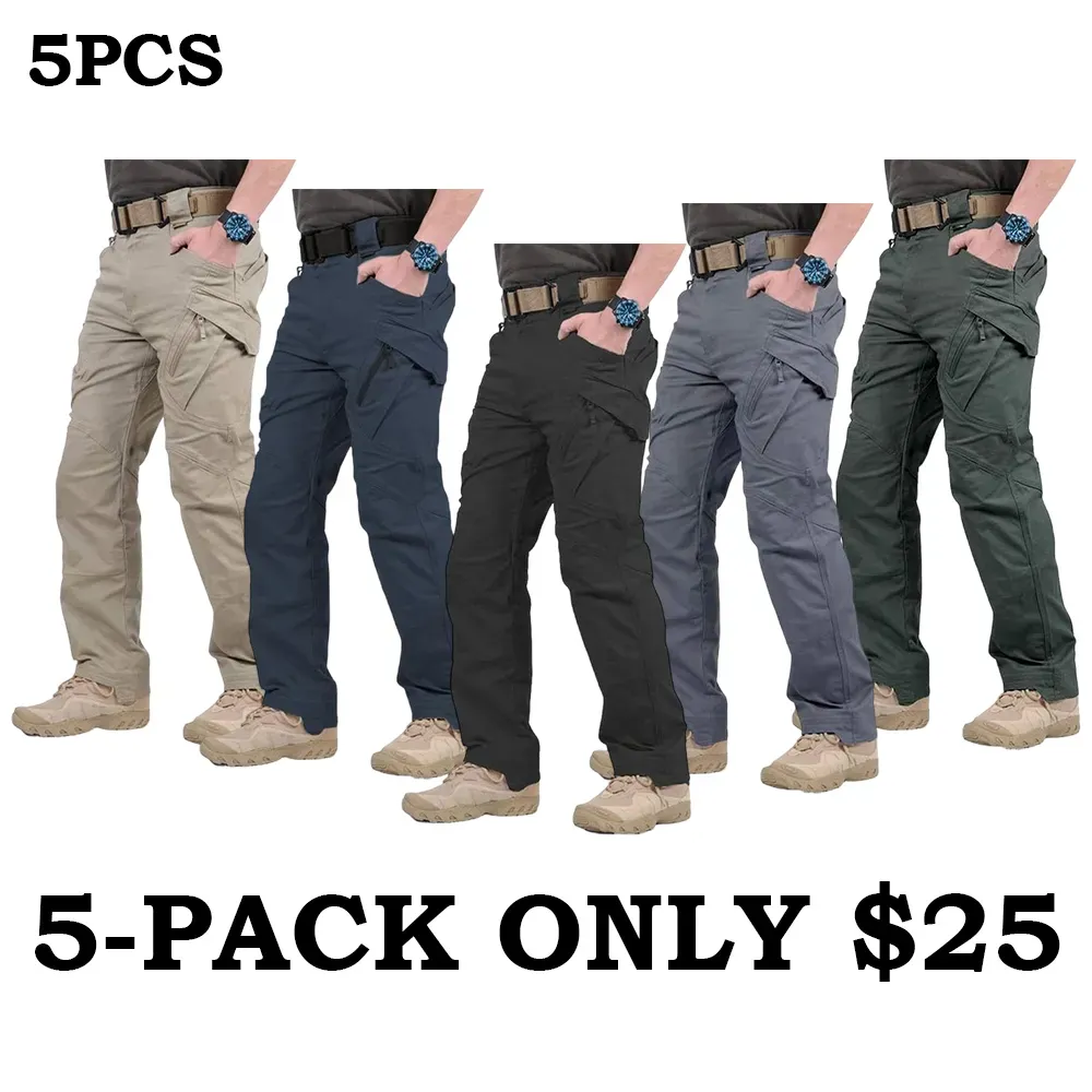 Men's Multi-Pocket Lightweight Casual Work Pants