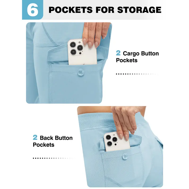 YSENTO Womens Lightweight Capris Hiking Pants 6 Pockets Quick Dry Cargo Outdoor Trip Loose Shorts COMFY  MOMS OVER 30 【Plus Size,S-XXXXL】 Workout Bottoms Athletic Outfit #SpringFresh 5