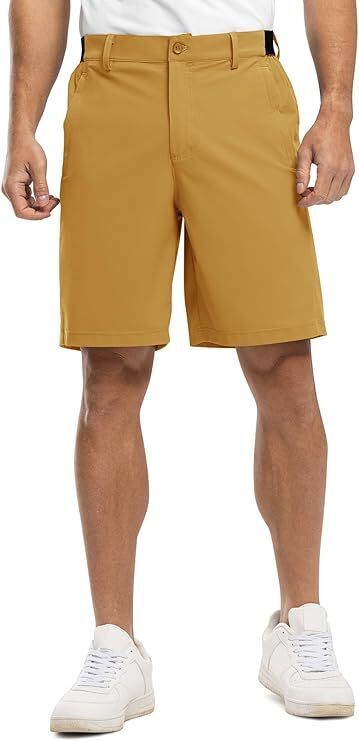🔥12-Pack All-Colors $24.98-Men's Golf Work Shorts Stretch Waistband Dry Fit