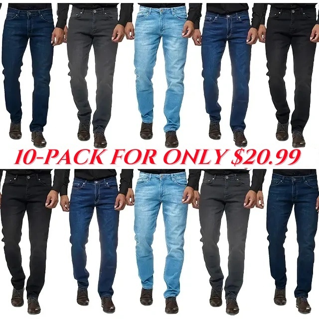 👖10-PACK ONLY $20.99- Men's loose straight jeans - Brands at low prices, only available on our website.