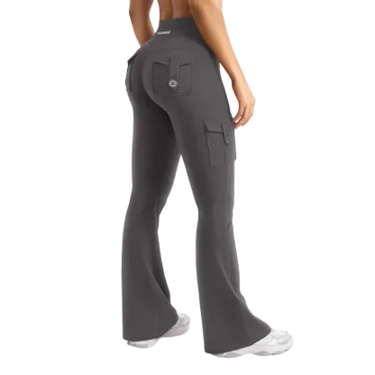 「🛒90%OFF only today」Women's athletic flared leggings with pockets