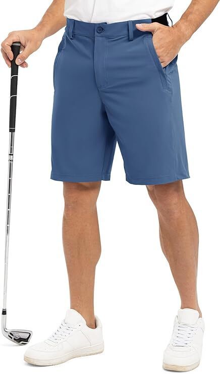 🔥12-Pack All-Colors $24.98-Men's Golf Work Shorts Stretch Waistband Dry Fit