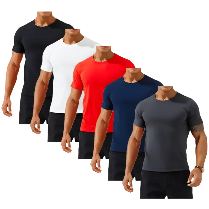 100% cotton Men's Slim Fit Crew Neck Casual T-Shirts