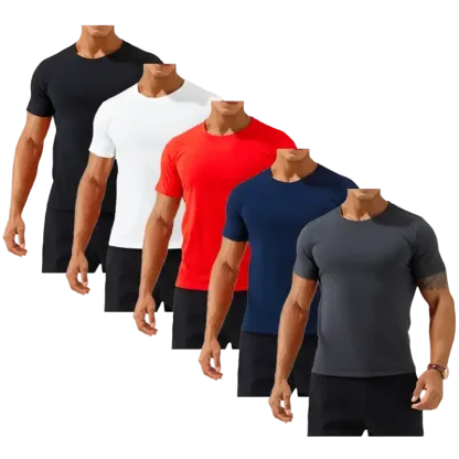 100% cotton Men's Slim Fit Crew Neck Casual T-Shirts