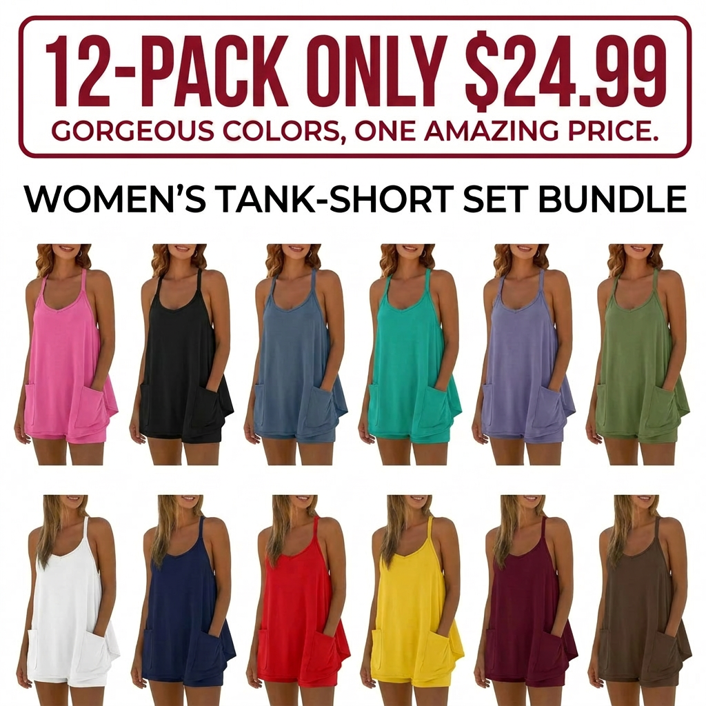 ⏰Time's Almost Up – Last Day ! Women's Summer Sleeveless V Neck Short Dress Spaghetti Straps with Pockets