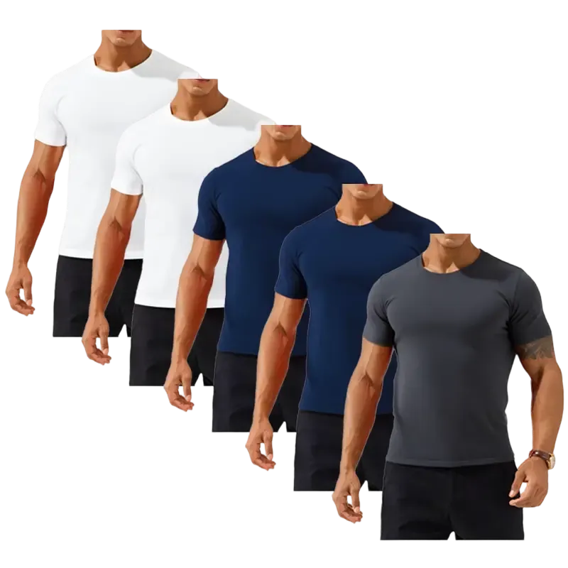 100% cotton Men's Slim Fit Crew Neck Casual T-Shirts