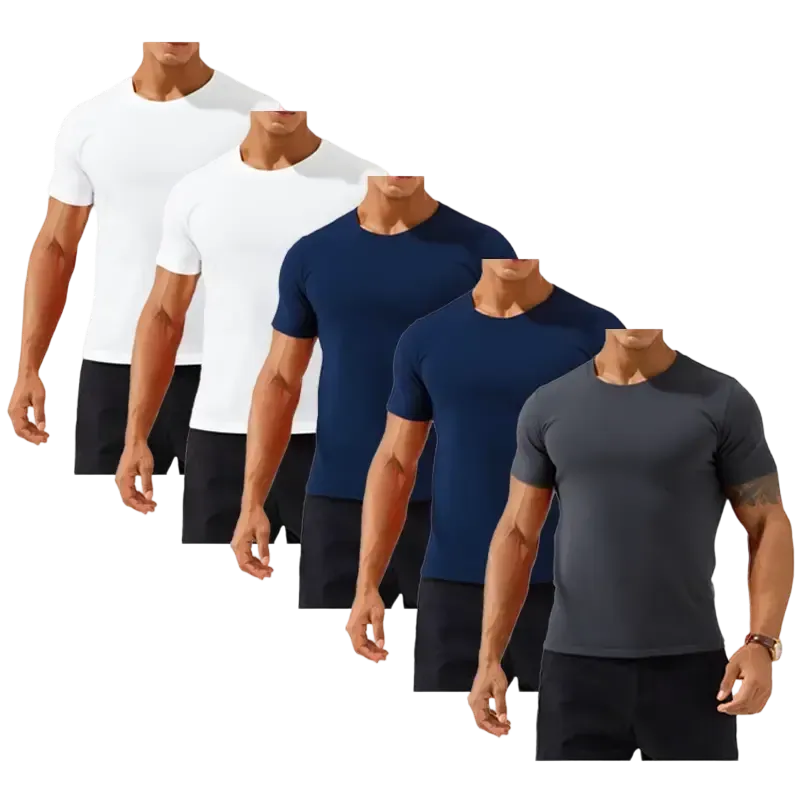 100% cotton Men's Slim Fit Crew Neck Casual T-Shirts