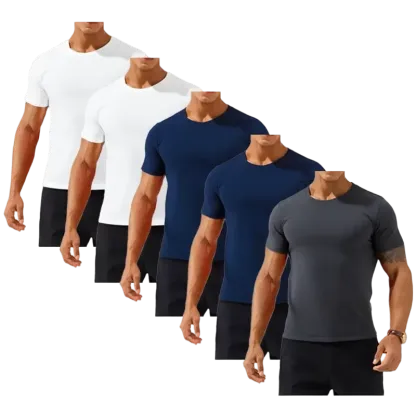 100% cotton Men's Slim Fit Crew Neck Casual T-Shirts