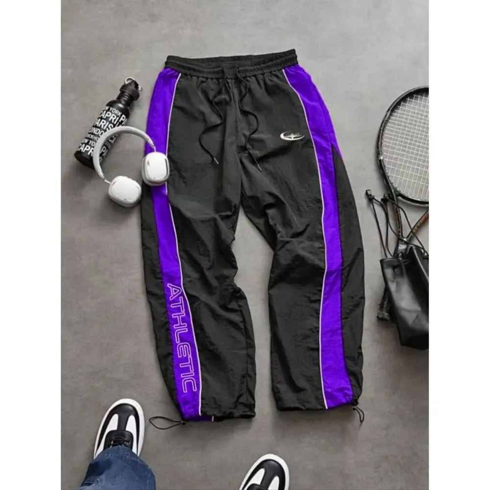 Men's Casual Printed Elastic Cuff Sport Pants