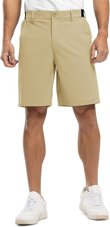 🔥12-Pack All-Colors $24.98-Men's Golf Work Shorts Stretch Waistband Dry Fit