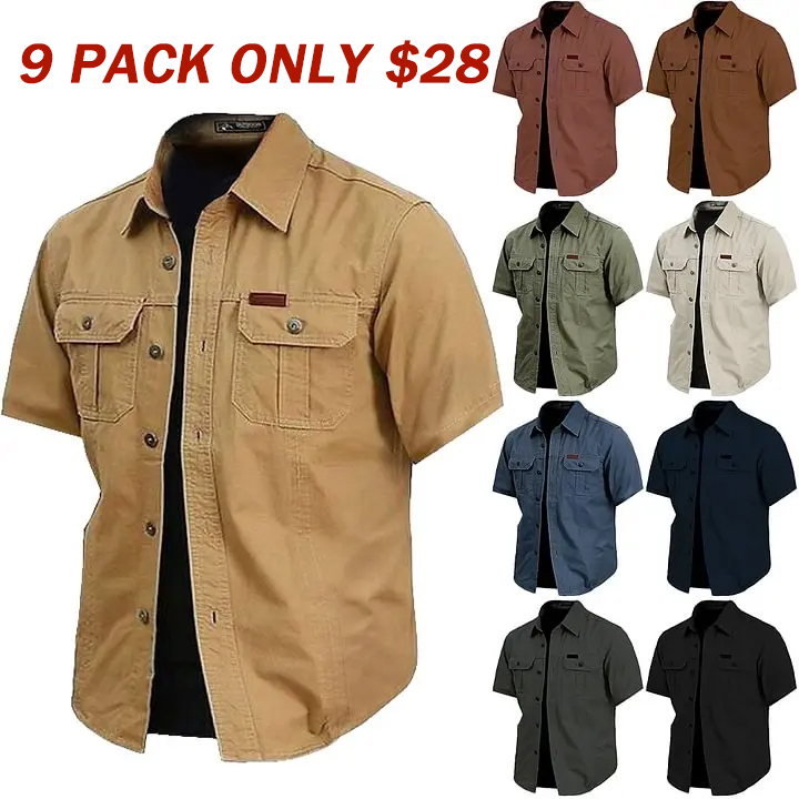👕 Loupta Workwear Short-Sleeve Shirt Set – Built for Function. Styled for Comfort.