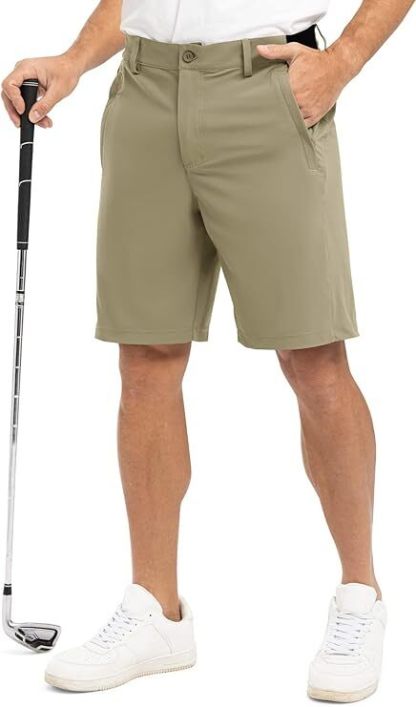 🔥12-Pack All-Colors $24.98-Men's Golf Work Shorts Stretch Waistband Dry Fit