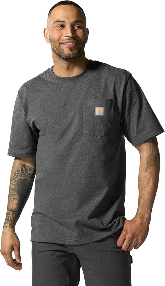 🔥Last Day Promotion!CHT Men's K87 Workwear Loose Fit Heavyweight Short-Sleeve Pocket T-Shirt (Also Available in Big & Tall)