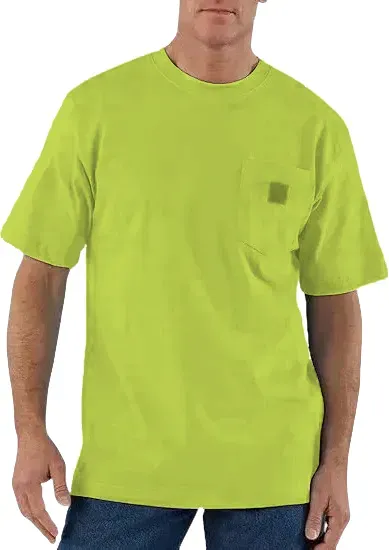 CHT Men's K87&K126 Workwear Loose Fit Heavyweight Short-Sleeve Pocket T-Shirt