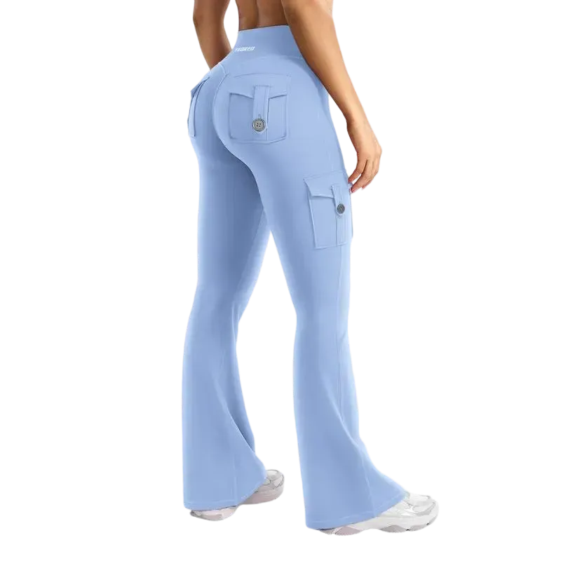 「🛒90%OFF only today」Women's athletic flared leggings with pockets