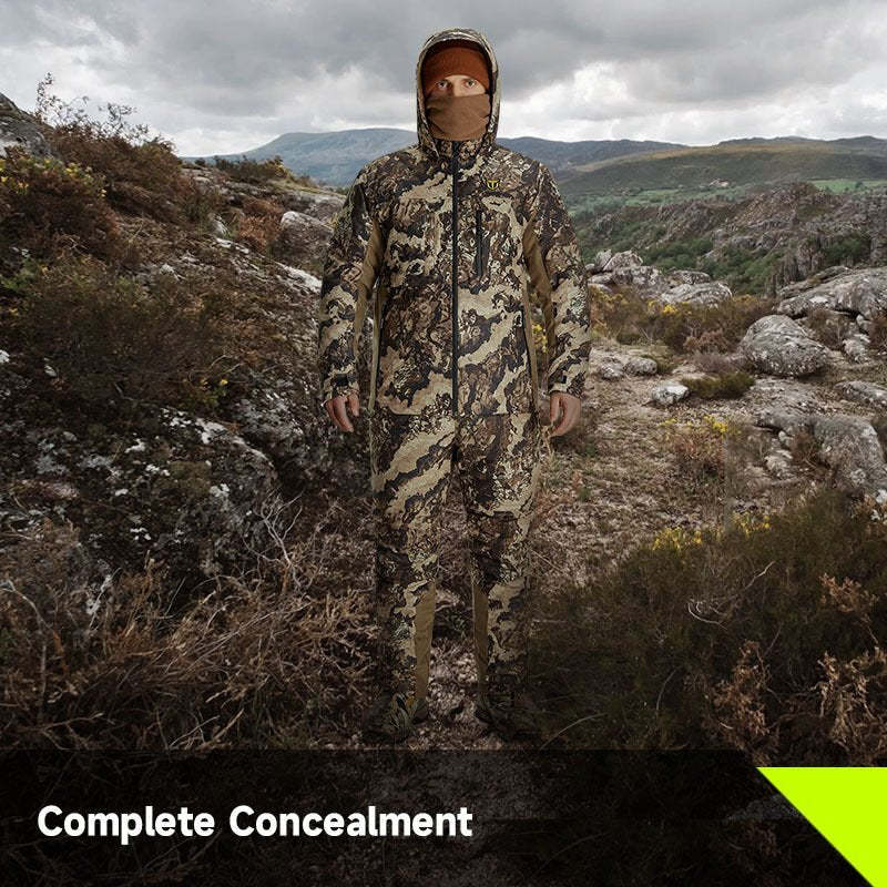 Men’s 2-Pack Fleece-Lined Hunting Jacket & Pants Set – Water-Resistant, Silent, Safety Harness Compatible