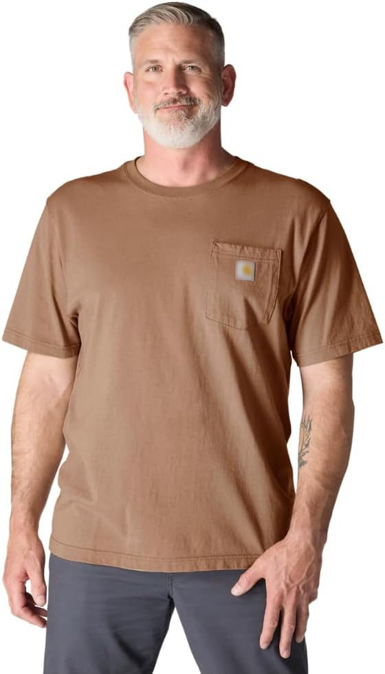 🔥Last Day Promotion!CHT Men's K87 Workwear Loose Fit Heavyweight Short-Sleeve Pocket T-Shirt (Also Available in Big & Tall)