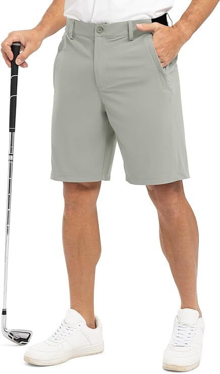 🔥12-Pack All-Colors $24.98-Men's Golf Work Shorts Stretch Waistband Dry Fit