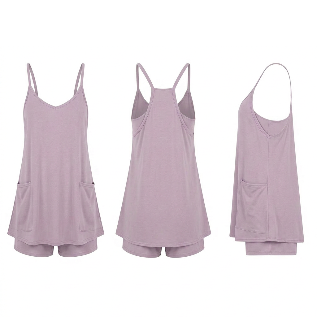 ⏰Time's Almost Up – Last Day ! Women's Summer Sleeveless V Neck Short Dress Spaghetti Straps with Pockets