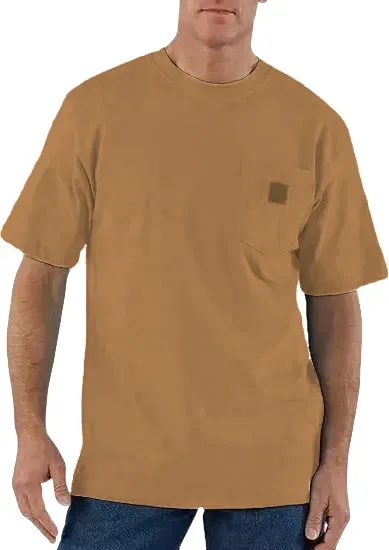 CHT Men's K87&K126 Workwear Loose Fit Heavyweight Short-Sleeve Pocket T-Shirt
