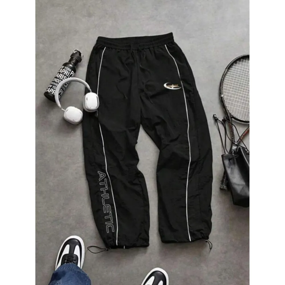 Men's Casual Printed Elastic Cuff Sport Pants