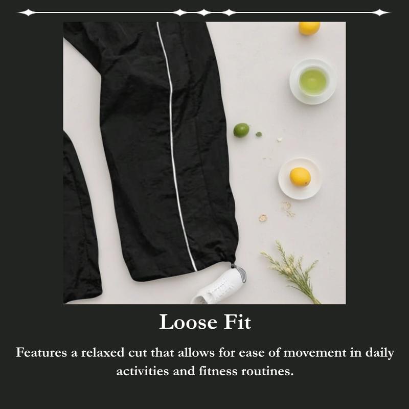 Men's Casual Sporty Long Pants, Loose Fit Elastic Cuff, Fashionable Print, Lightweight Fabric, Perfect for Daily Wear