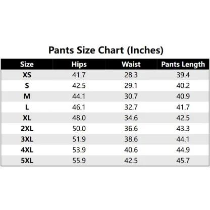Men's Casual Printed Elastic Cuff Sport Pants