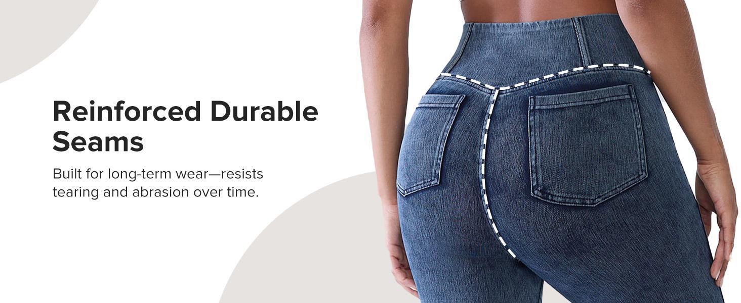 BRXL High Waisted Stretchy Crossover Denim Jeans for Women Flare Jeggings Bootcut Denim with Pockets Trendy & Flattering #Streetwear #outdoorfun #tiktokshopspringglowup #tiktokshopfashion-1