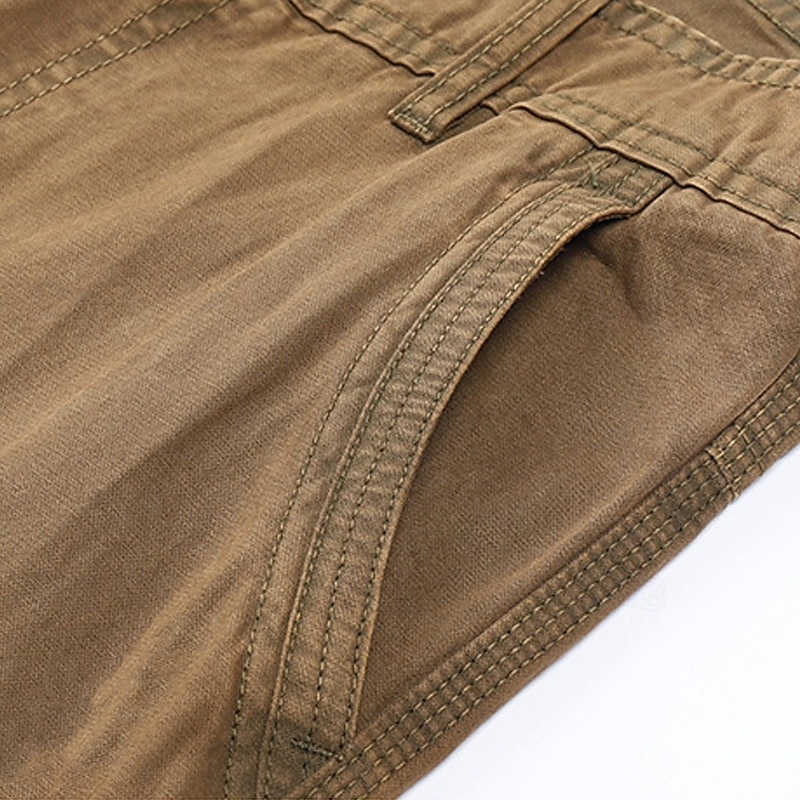 Men's Cargo Pants Cargo Trousers Hiking Pants Multi Pocket Straight Leg Plain Breathable Moisture Wicking Full Length Outdoor Daily Camping & Hiking Fashion Streetwear Black Blue 2025 - $36.99 –P3