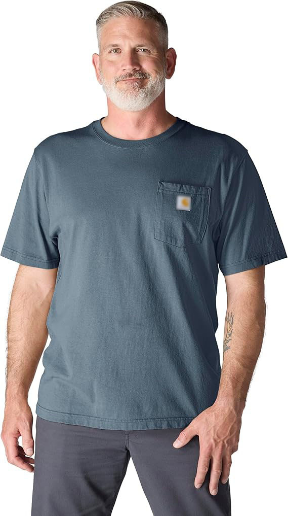 🔥Last Day Promotion!CHT Men's K87 Workwear Loose Fit Heavyweight Short-Sleeve Pocket T-Shirt (Also Available in Big & Tall)