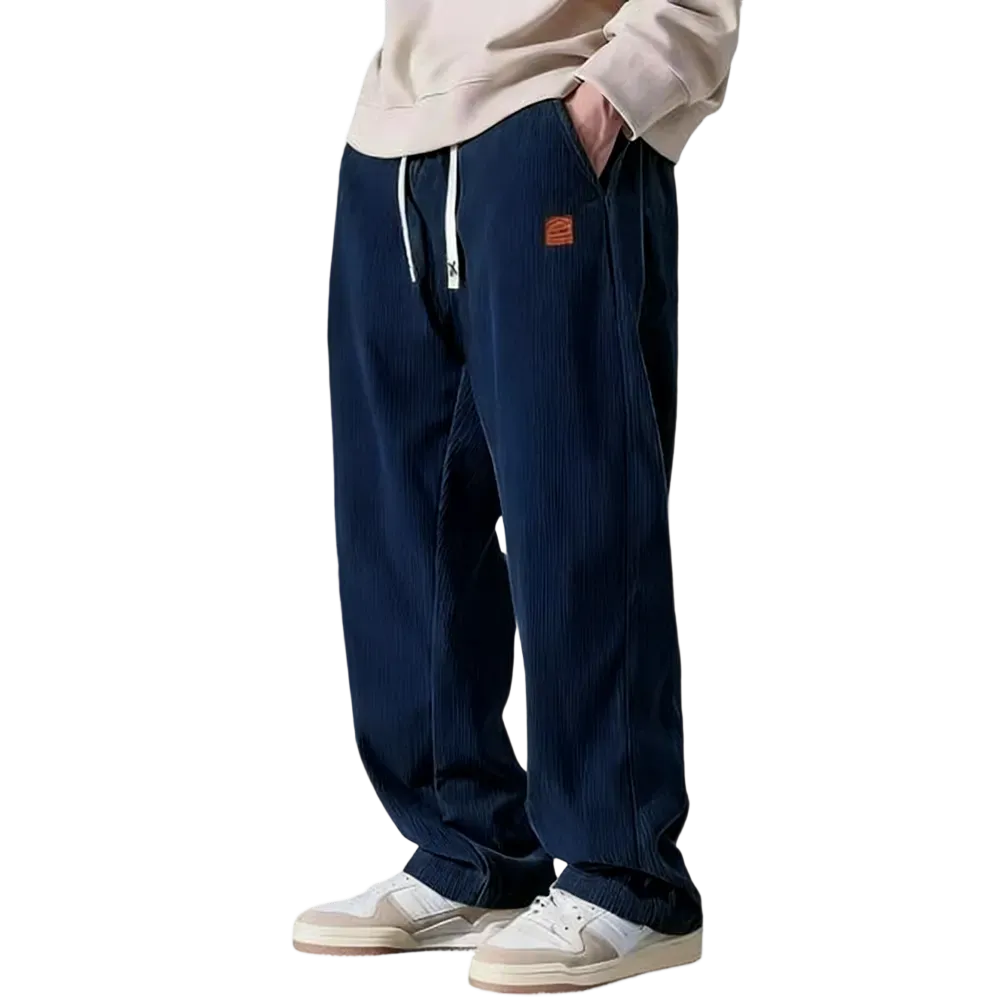 ⚡Men's Corduroy Straight-Leg Sweatpants Autumn New Arrival Loose Fit Wide-Leg Casual Pants⚡