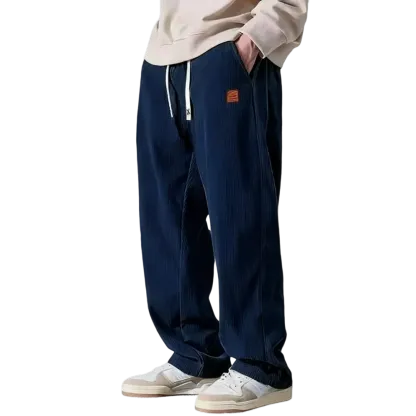 ⚡Men's Corduroy Straight-Leg Sweatpants Autumn New Arrival Loose Fit Wide-Leg Casual Pants⚡