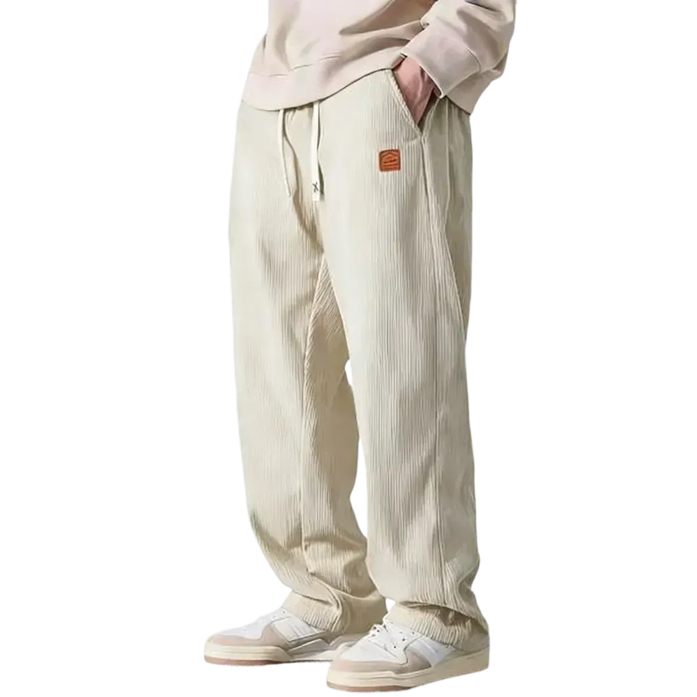 ⚡Men's Corduroy Straight-Leg Sweatpants Autumn New Arrival Loose Fit Wide-Leg Casual Pants⚡