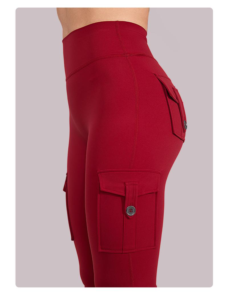 YEOREO CoreFlex Women's Workout Flare Leggings with Pockets Hidden Scrunch High Waisted Cargo Gym Yoga No Front Seam Leggings Flared Joggers Fitness Outfit Camouflage Sports Pants 75% Nylon 25% Spandex