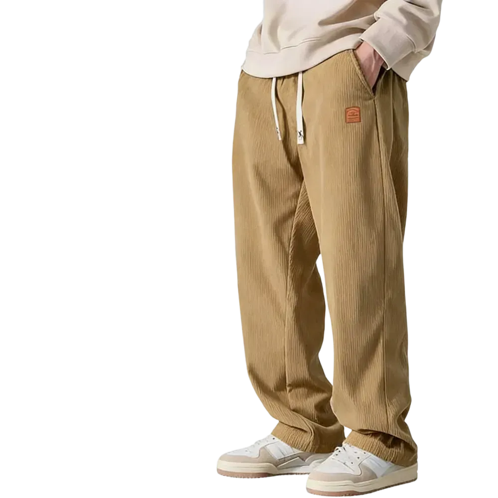 ⚡Men's Corduroy Straight-Leg Sweatpants Autumn New Arrival Loose Fit Wide-Leg Casual Pants⚡