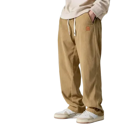⚡Men's Corduroy Straight-Leg Sweatpants Autumn New Arrival Loose Fit Wide-Leg Casual Pants⚡