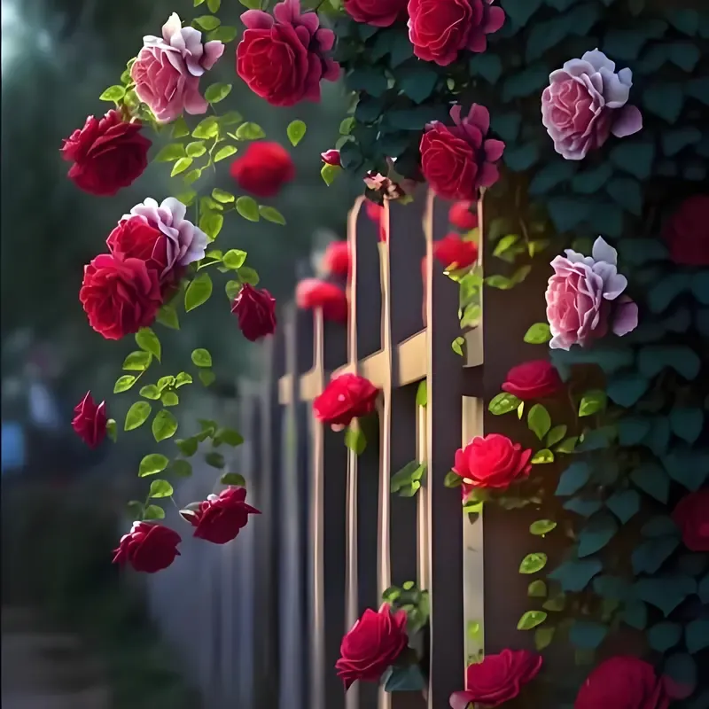 200 pcs mixed flower seeds Climbing vine rose all season flowering Climbing wall climbing courtyard houseplant Garden Outdoor