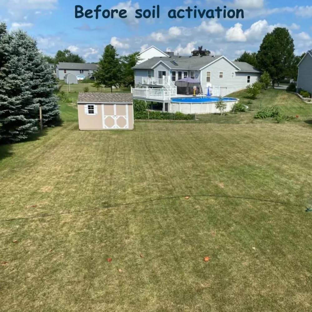 Viresta Soil Revitalizer - Viresta S-Oil Activator for Plants, Lawn & Garden Soil Conditioner - Plant Food Enhancer, Concentrated Humic Acid Formula - Promotes Root Growth & Nutrient Uptake