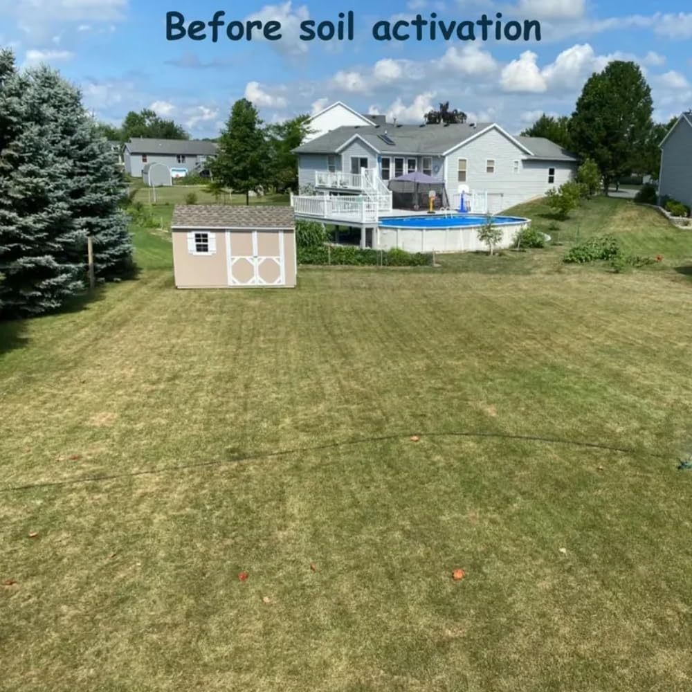 Viresta Soil Revitalizer - Viresta S-Oil Activator for Plants, Lawn & Garden Soil Conditioner - Plant Food Enhancer, Concentrated Humic Acid Formula - Promotes Root Growth & Nutrient Uptake