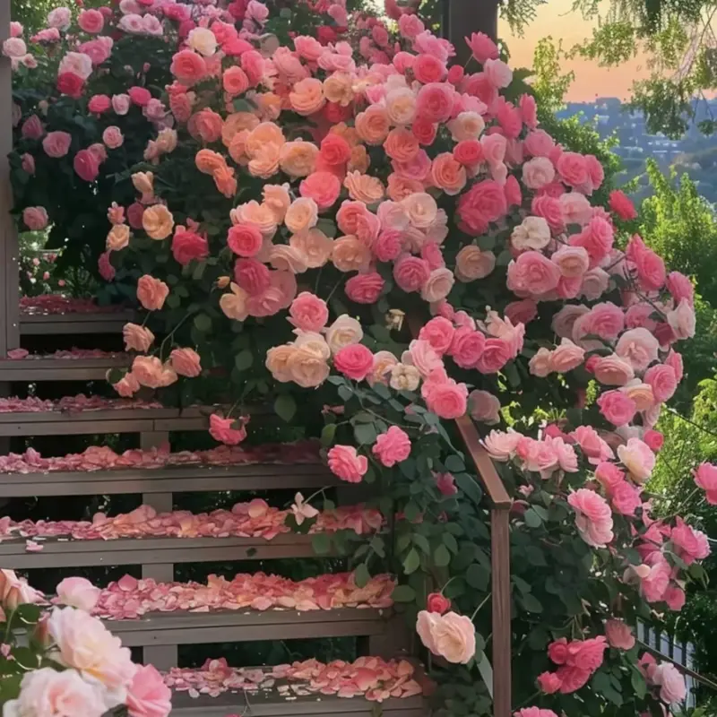 [Promise: Germinate or Refund]Mixed-color Climbing Rose Seeds 200pcs, Easy to grow, Year-round Planting Garden Flower Red Pink